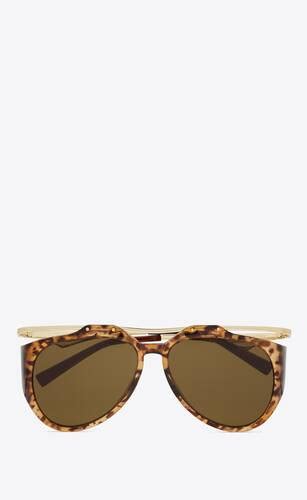 ysl tortoiseshell sunglasses|SL M137 AMELIA .